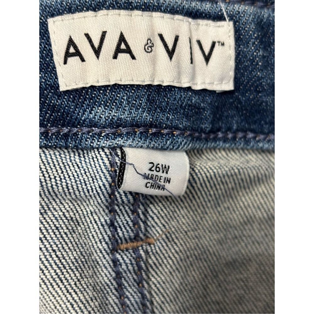 ❤️Ava & Viv Plus High Rise Denim Shorts - Picture 5 of 5